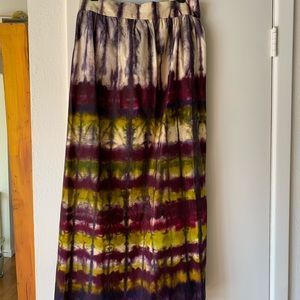 Anthropologie Tie Dye Wrap Skirt Sz L